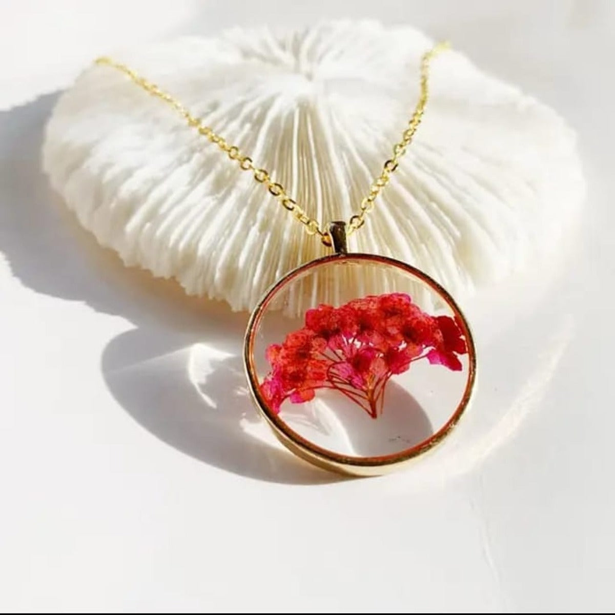 Korean Gold-plated Plated Resin Necklace ( Assorted Color )