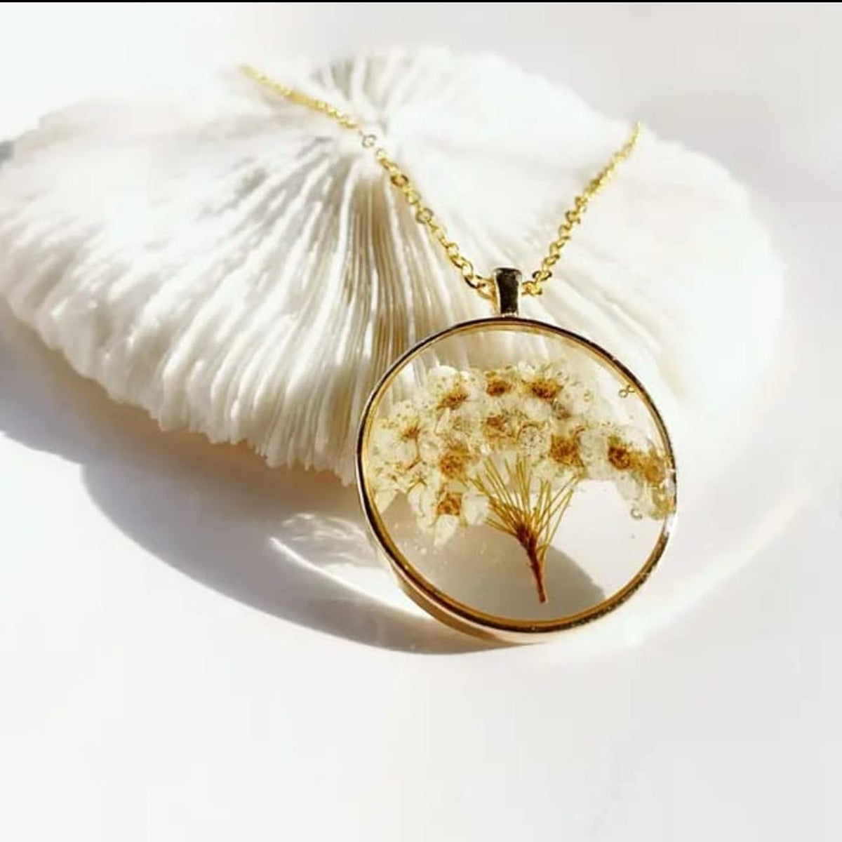 Korean Gold-plated Plated Resin Necklace ( Assorted Color )