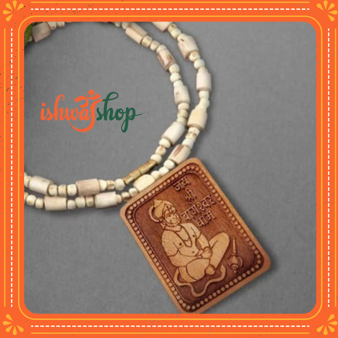 IshwarShop™ Bageshwar Dham Tulsi Mala (100% Original Tulsi beads) - Buy 1 Get 1 FREE