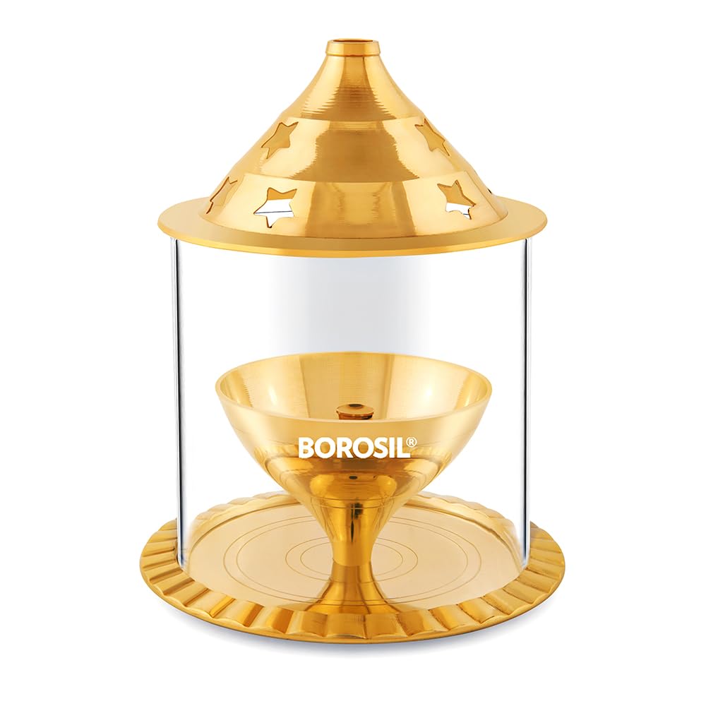 Akhand Diya (Medium, Brass)