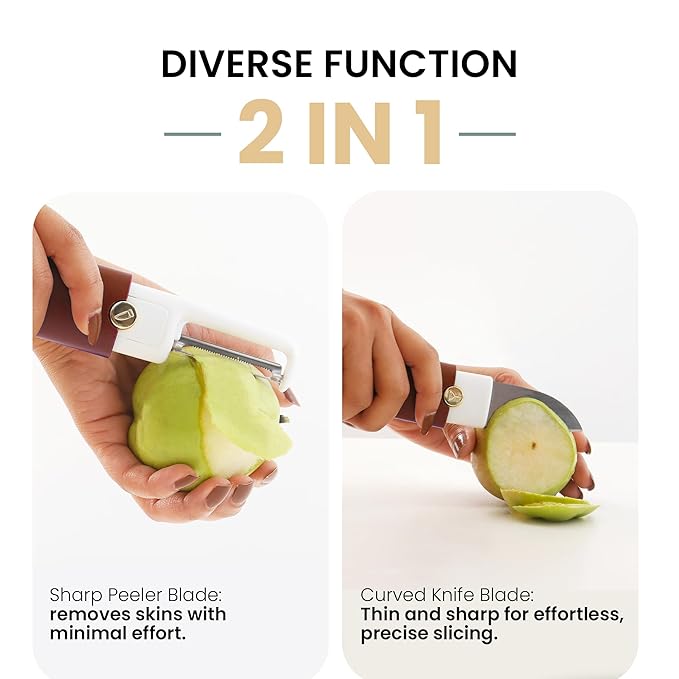 2 in 1 Peeler with Knife
