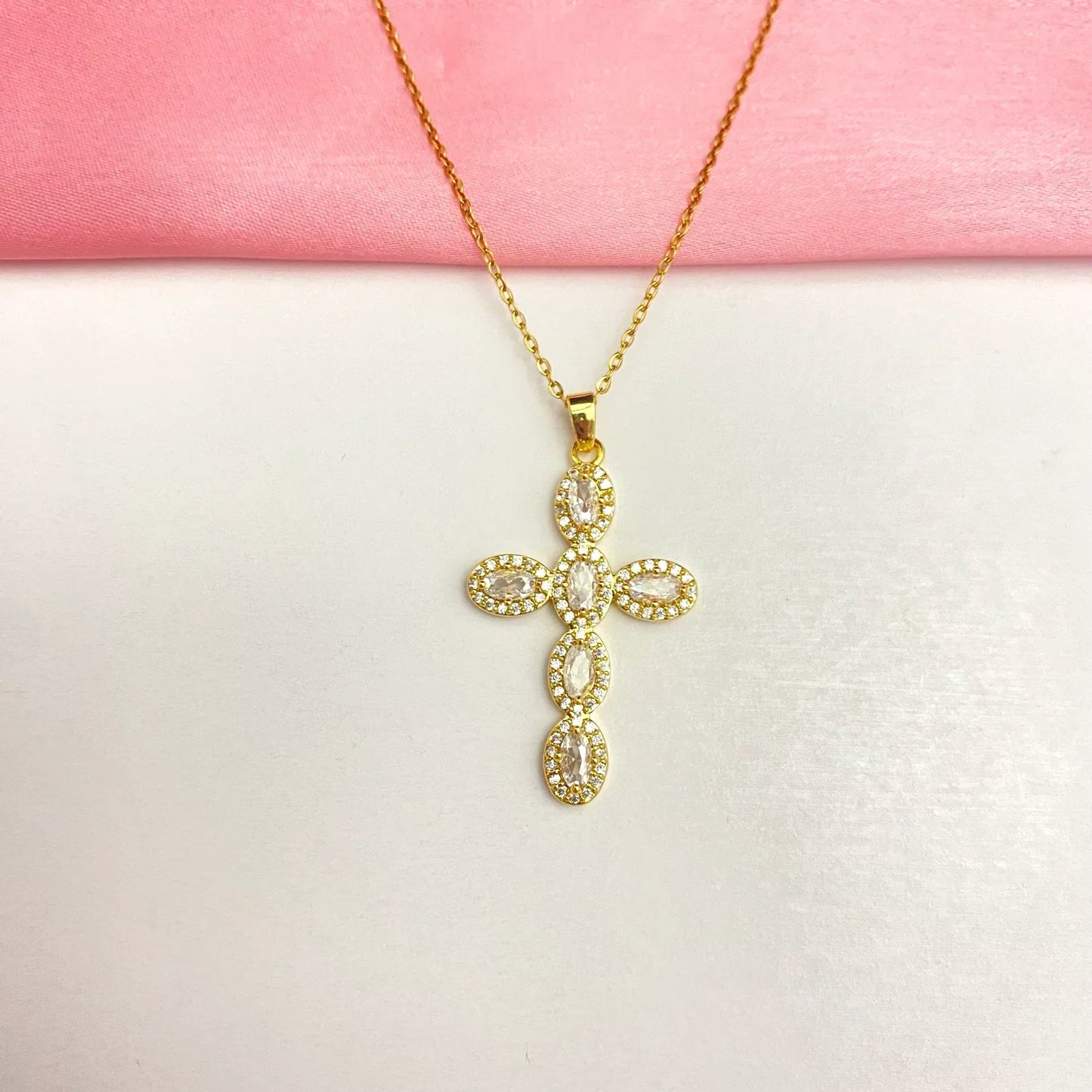 Stainless Steel Cross Pendant Necklace