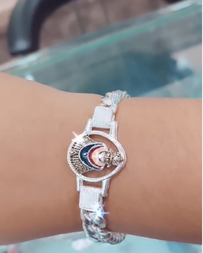 Khatu Shyam Ji Silver-Plated Men & Women's Bracelet