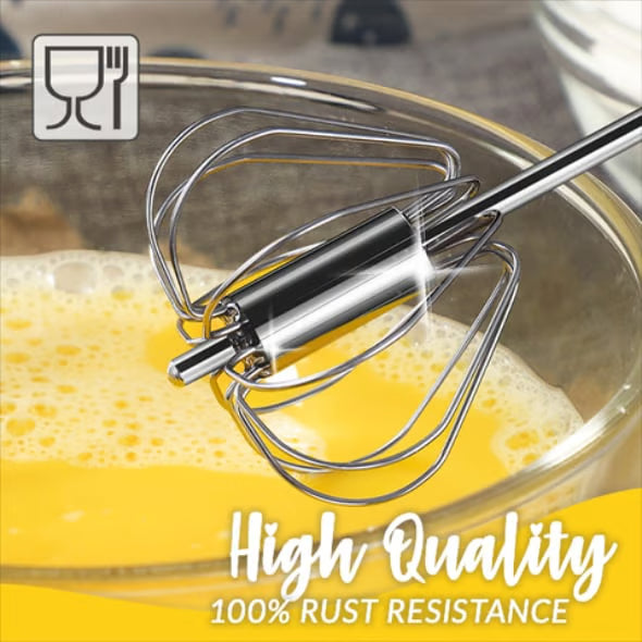 🔥 Stainless Steel Semi-Automatic Whisk
