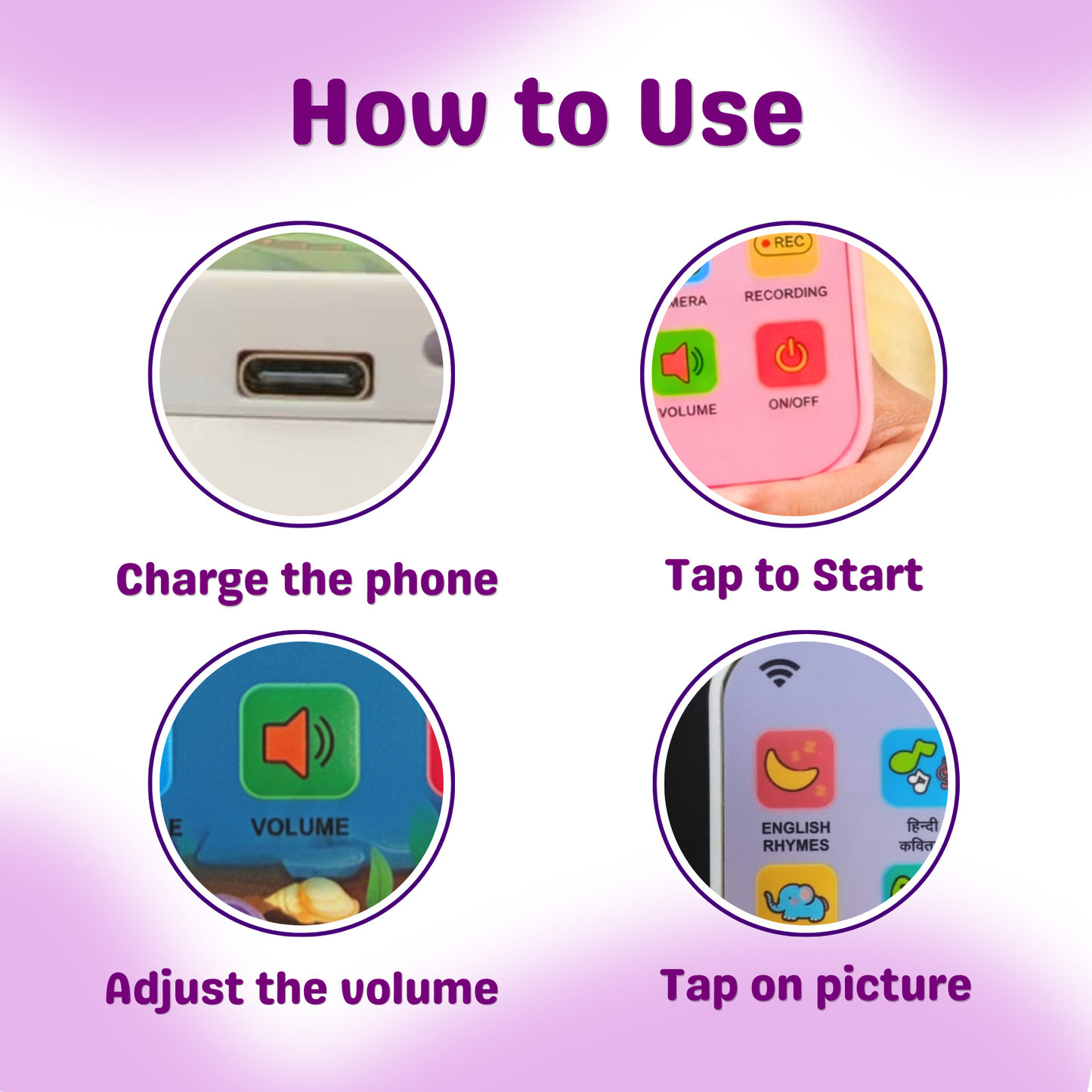 Educational Phone Toy | Rechargeable Type C