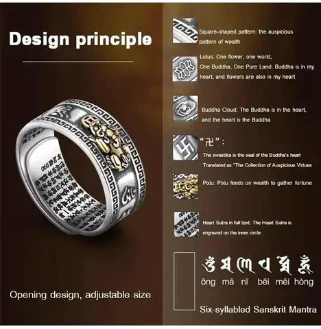Feng Shui Pixiu Wealth & Protection Ring