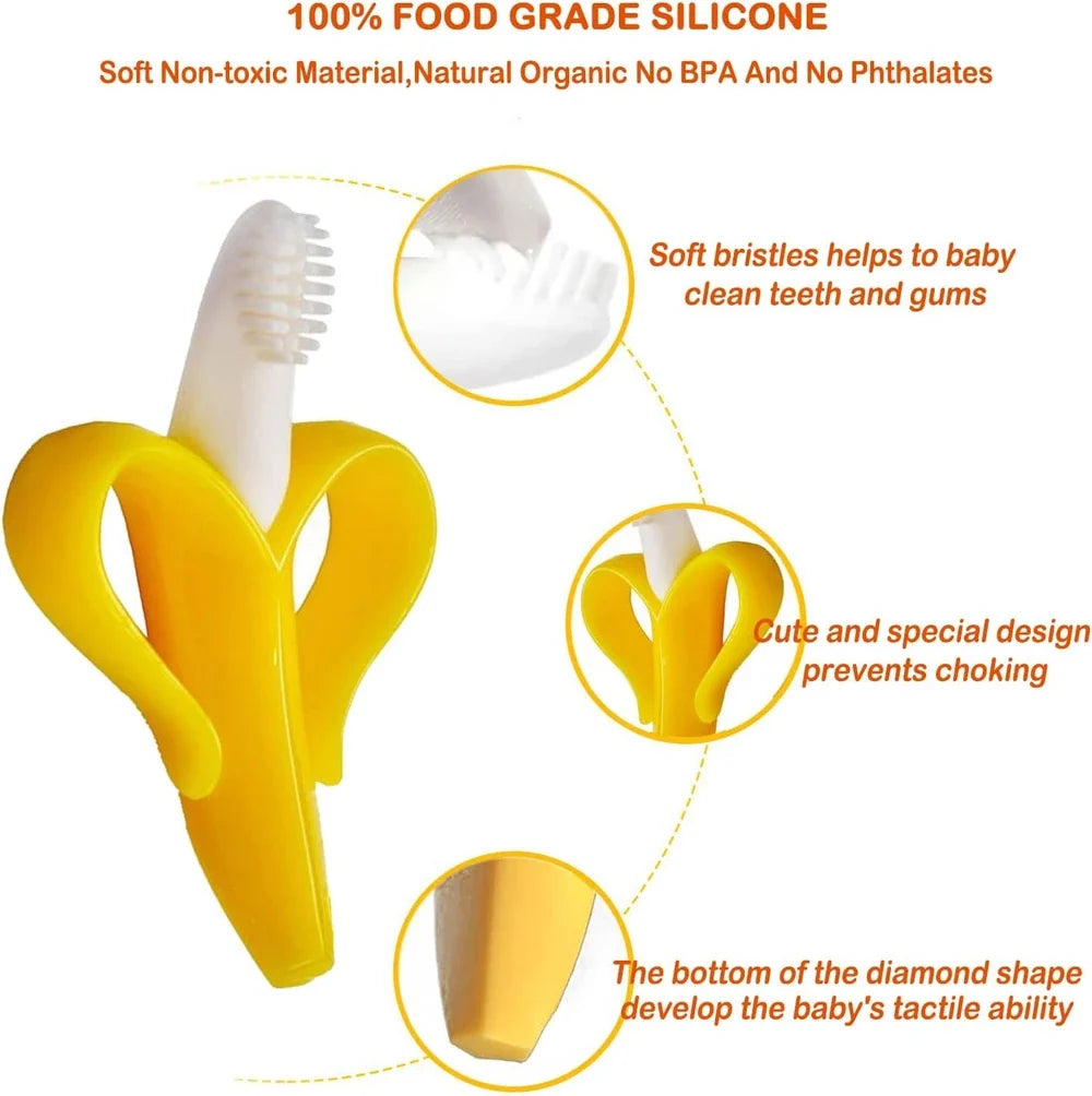 Baby Banana Teether & Infant Toothbrush