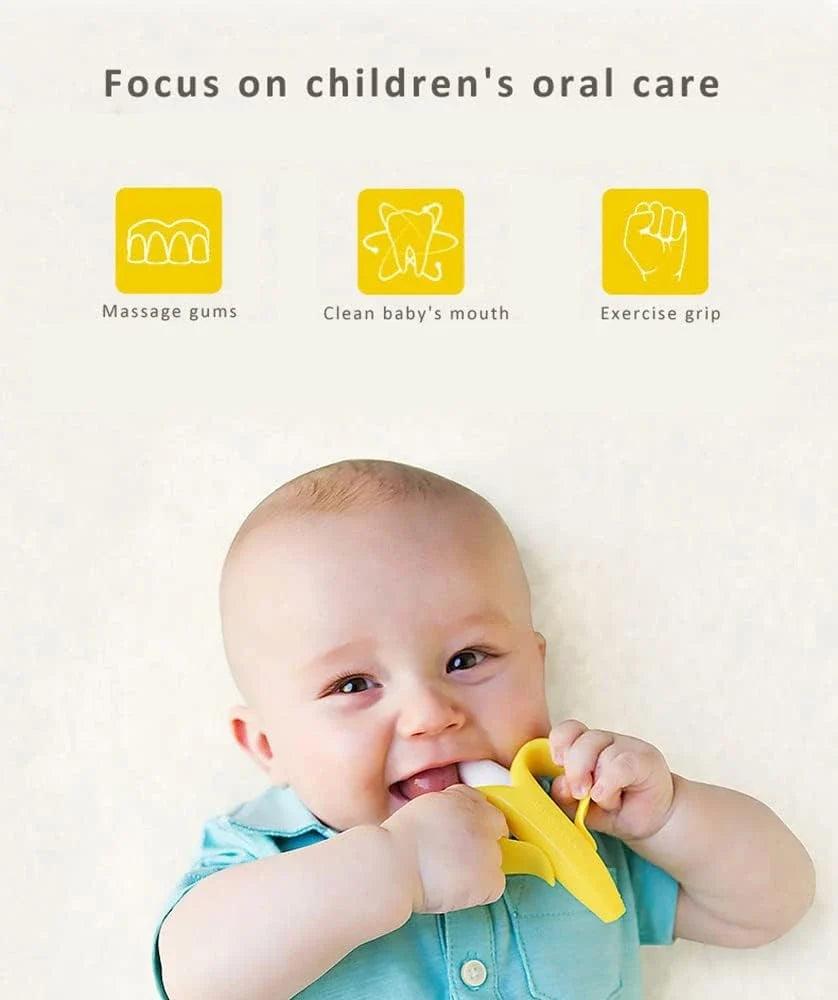 Baby Banana Teether & Infant Toothbrush