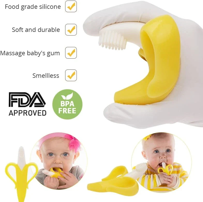 Baby Banana Teether & Infant Toothbrush