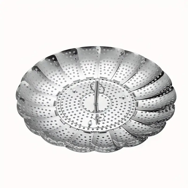 Premium Stainless Steel Vegetable Steamer Basket – Adjustable, Foldable Design for Broccoli & Veggies, Versatile & Durable Kitchen Essential