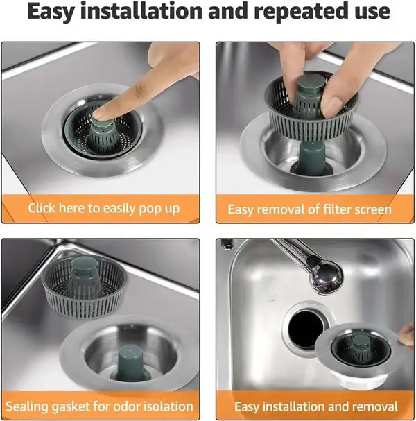 SinkShield™ - Premium Stainless Steel Drain Protector