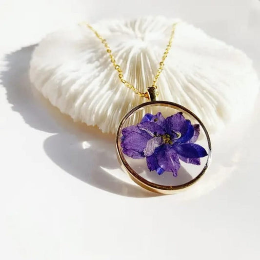 Korean Gold-plated Plated Resin Necklace ( Assorted Color )