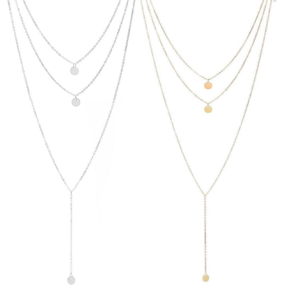 3 layer chain necklace for women
