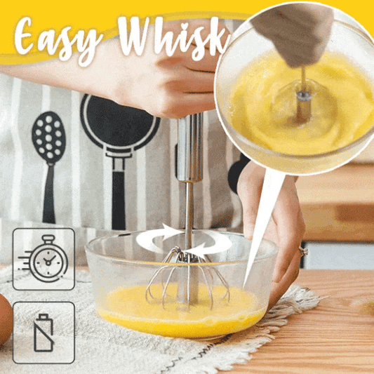 🔥 Stainless Steel Semi-Automatic Whisk