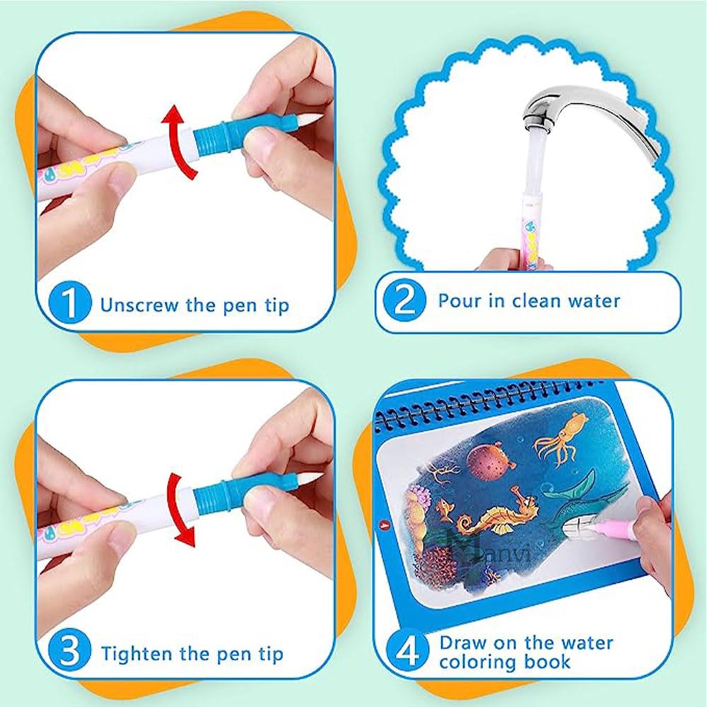 ✨Reusable Magic Painting Book 🎨 (Buy 2 & Get 2 FREE)!!!