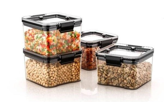 Air Tight Unbreakable Big Size 400 ml Square Shape Kitchen Storage Container