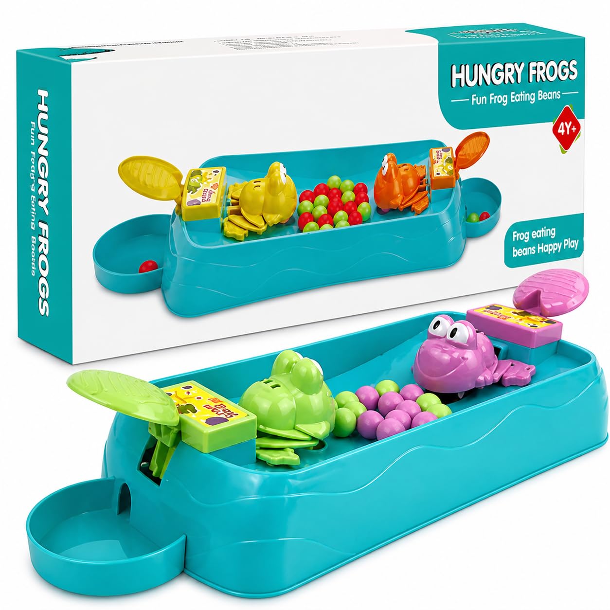 Hungry Frog Battle Board Game for Kids – 2 Player Family Indoor Brain BOOSTER Game