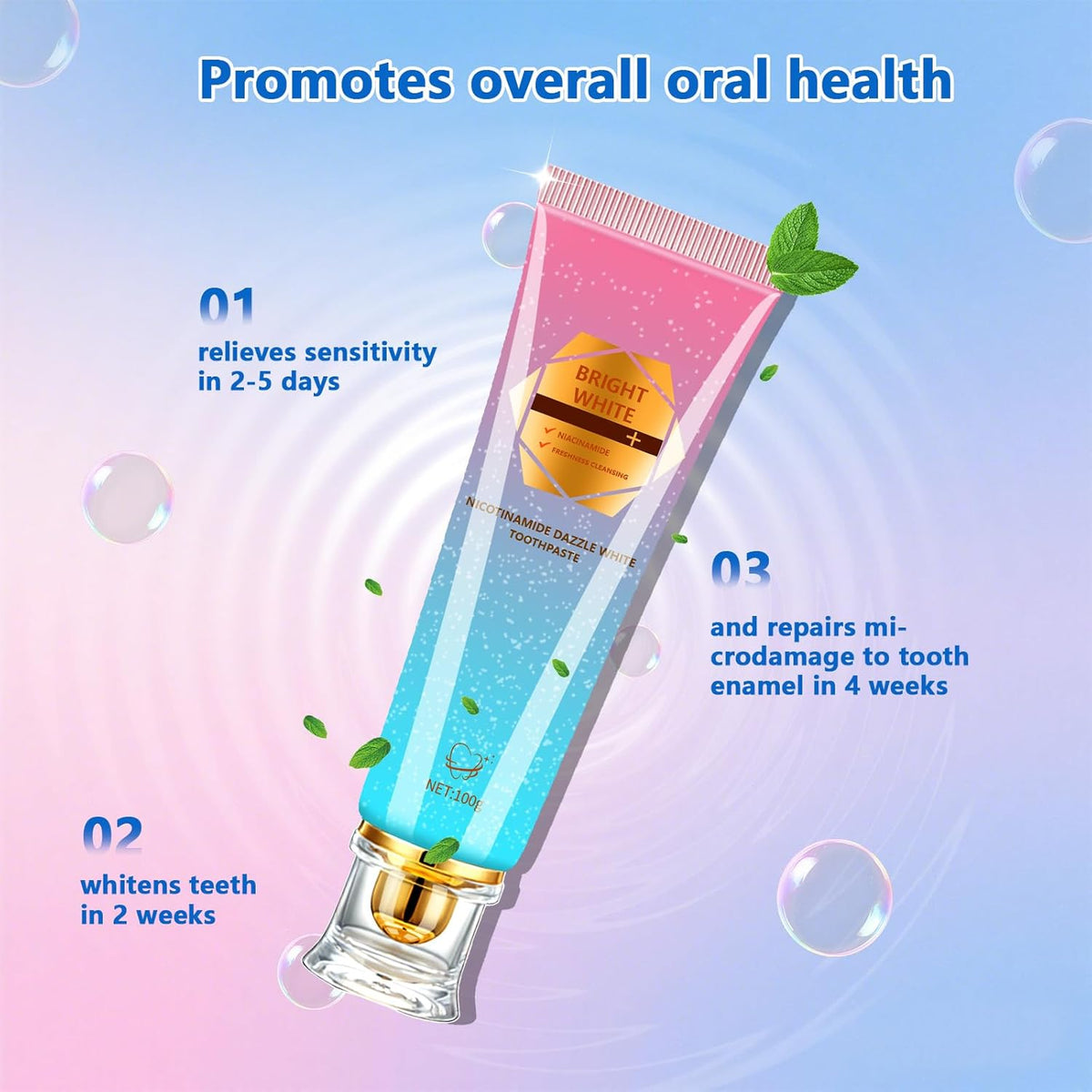 Niacinamide Whitening Toothpaste Buy 1 Get 1 Free