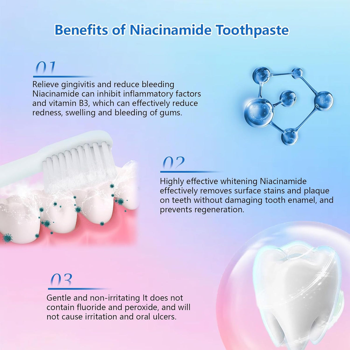 Niacinamide Whitening Toothpaste Buy 1 Get 1 Free