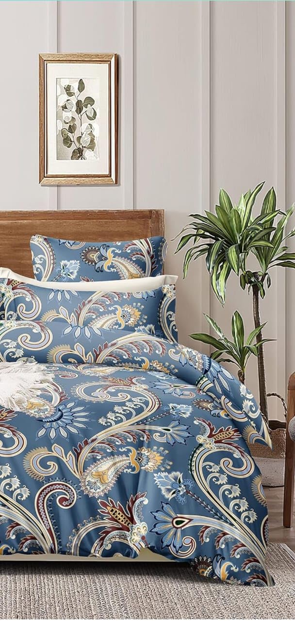 Premium Light Shade King Size Double Bed Elastic Fitted Premium Bedsheet