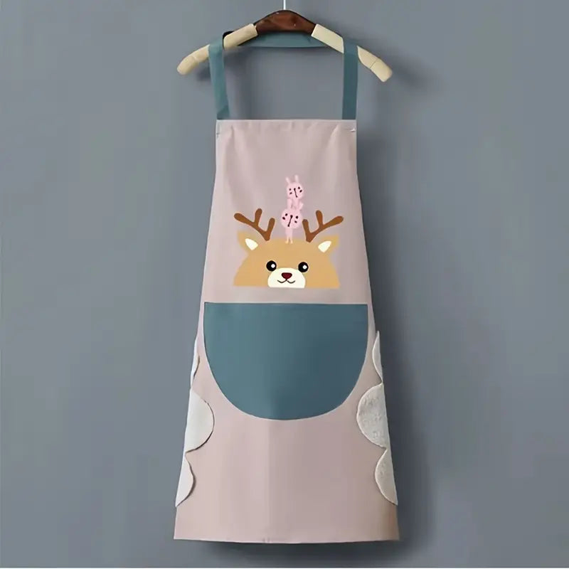 Adorable Animal Apron with Large Pocket (Buy 1 Get Free)