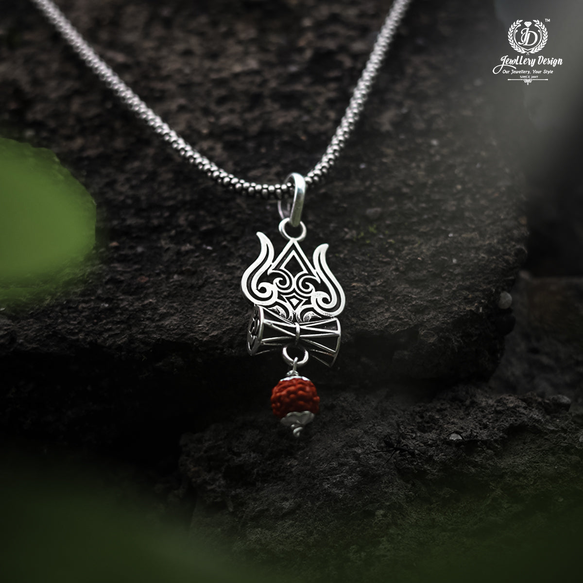 Carry the Energy of Lord Shiva – Buy the Trishul Damru Rudraksha Pendant Chain Now