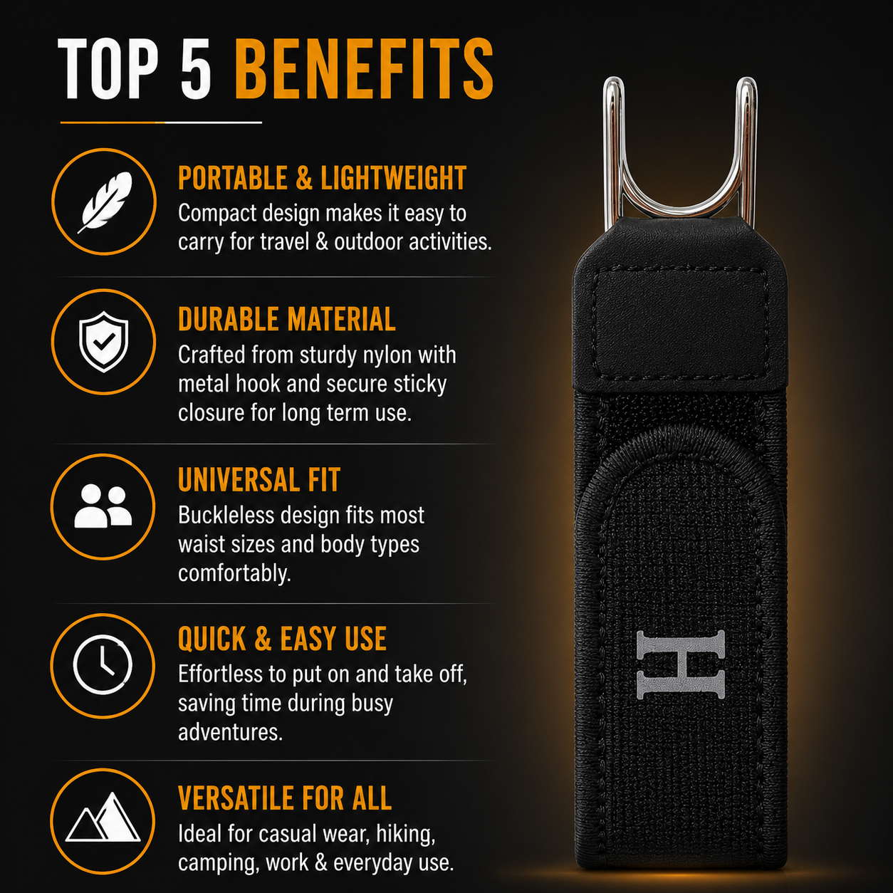 No-Buckle Stretch Belt