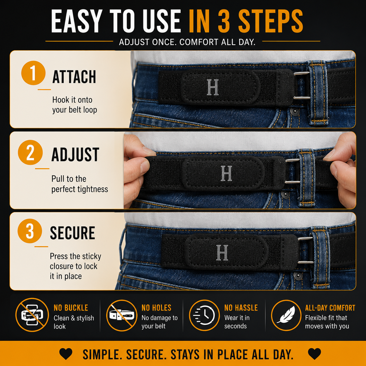 No-Buckle Stretch Belt