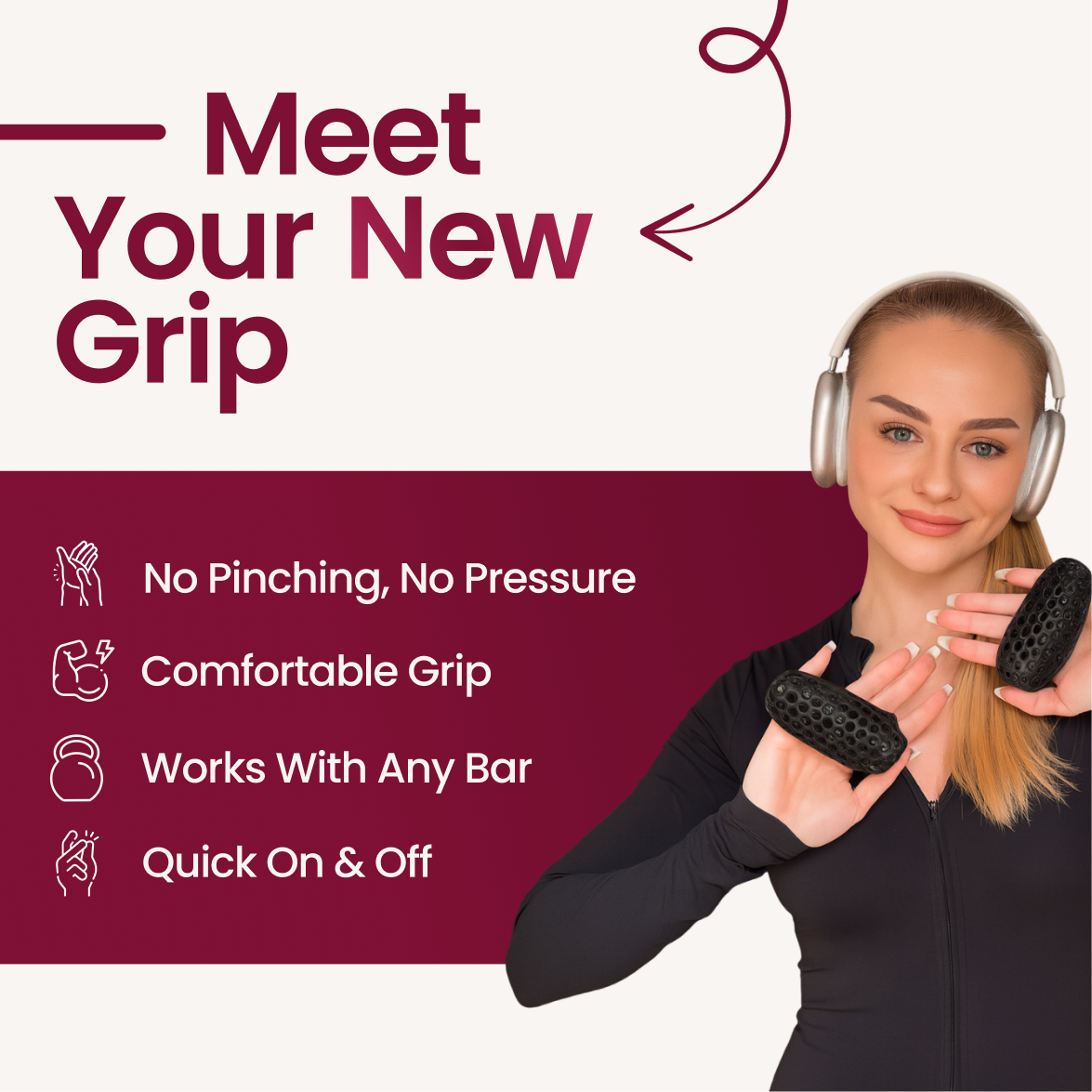 BUY 1 GET 1 FREE Gryp™ | Premium Training Grip (one Pair)