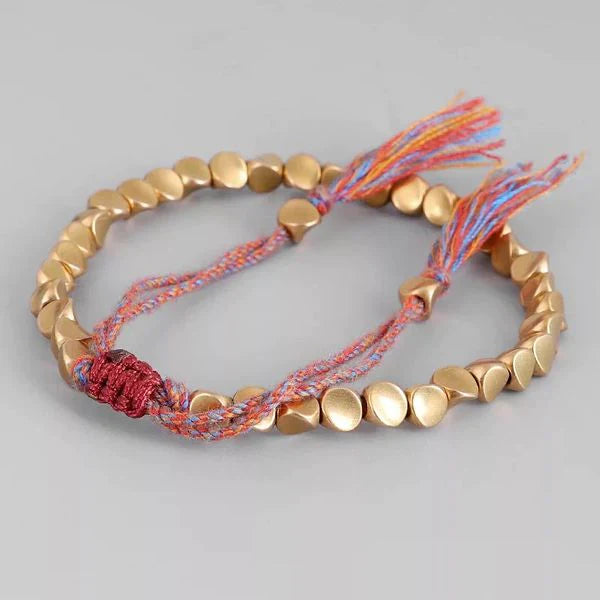 Tibetan copper beads bracelet