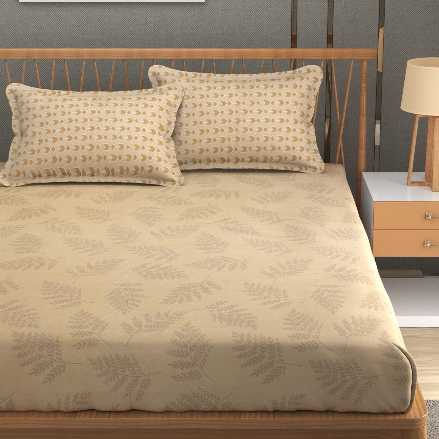Latest King Size Double Bed Elastic Fitted Premium Bedsheet