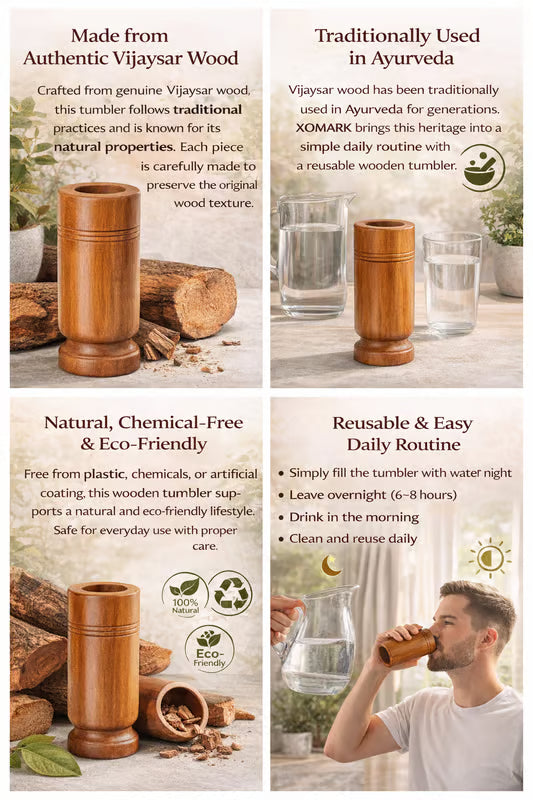 Lab Certified Vijaysar wood Sugar Control Glass – Ayurvedic Way to Manage Sugar Levels