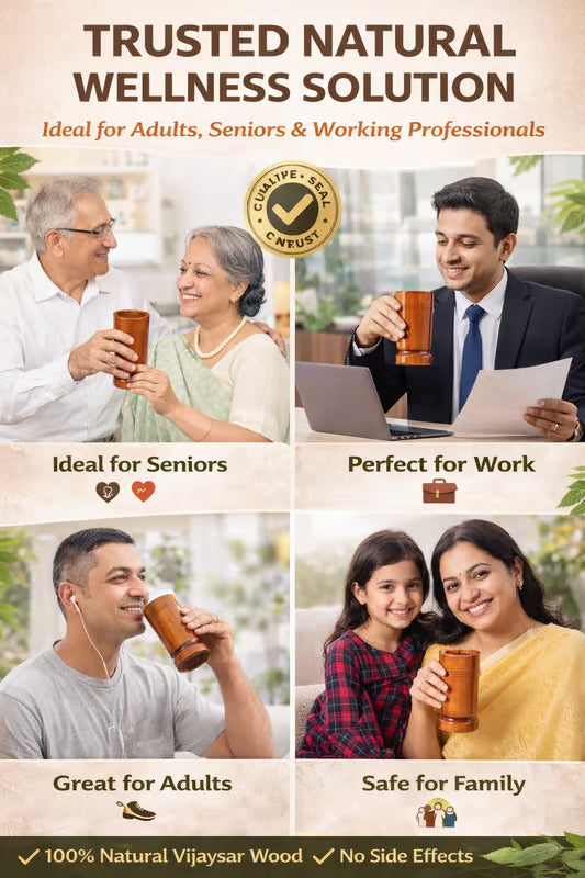 Lab Certified Vijaysar wood Sugar Control Glass – Ayurvedic Way to Manage Sugar Levels