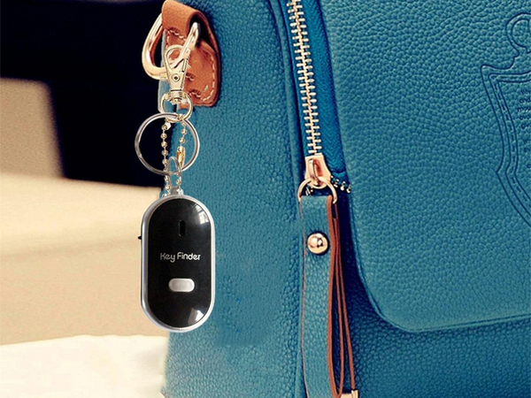 Whistle key fob with led light up key finder