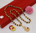 24k Gold Plated Mahadev Rudraksha Mala with Pendant