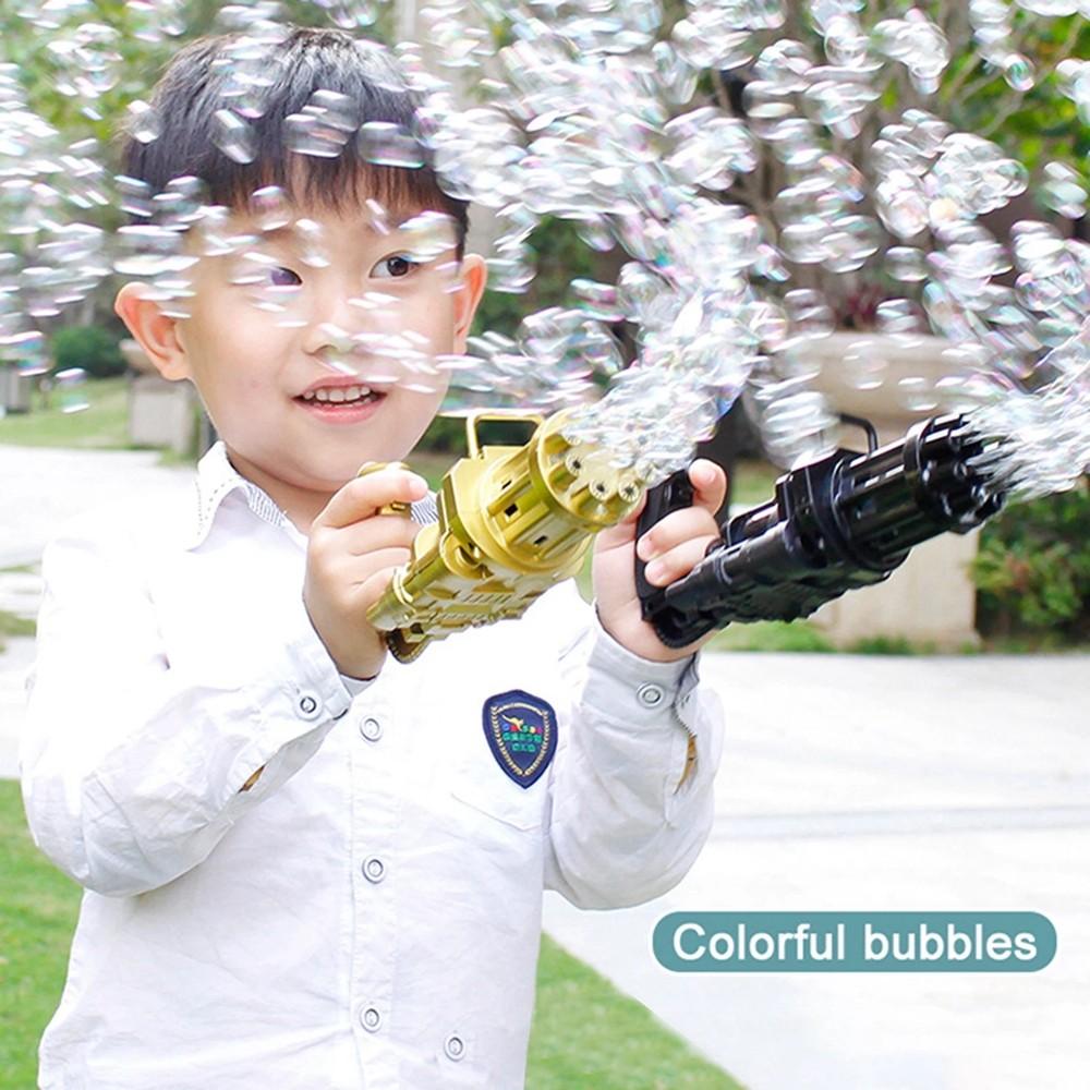 Automatic Bubbles Toy Gun For Kids (Multicolor)