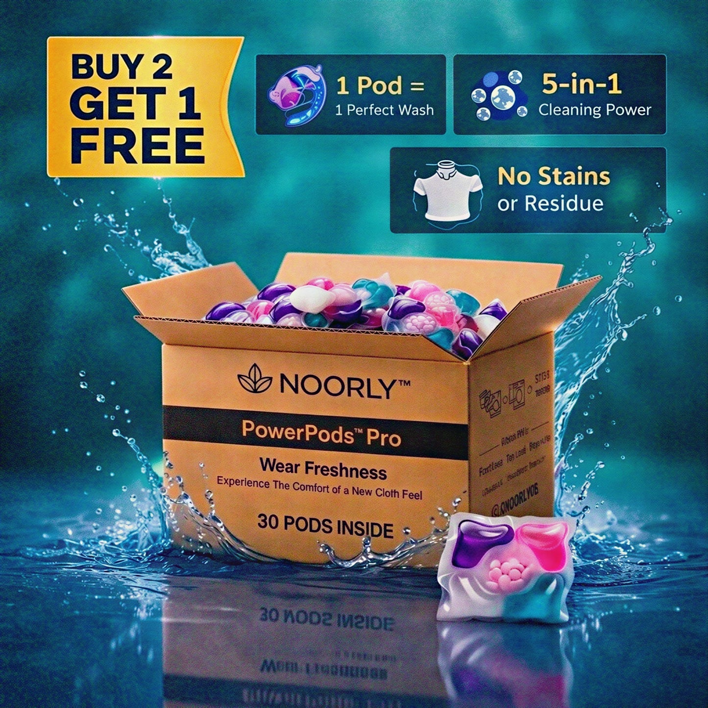 5-in-1 Laundry PowerPods Pro ( Pack of 30 )